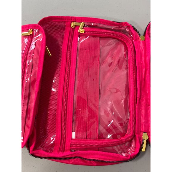 Joy Eco Luxe World Traveler Light and Chic Toiletry Case Hot Pink Organizer NEW - Picture 5 of 8